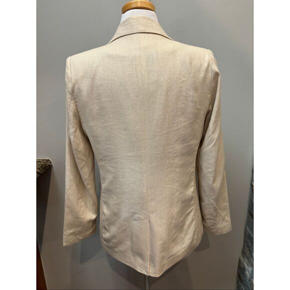 Chadwick’s 8P NWT tan lined linen blend (55) blazer - Picture 2 of 7